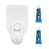 Clear Hook Wallpaper (M) (White) 1 Set, Load Capacity 4.4