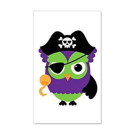 Truly Teague 35 x 21 Wall Vinyl Sticker Little Owl Pirate
