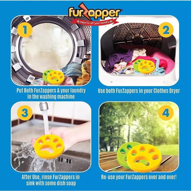 Furzapper Fur zapper 2 Pack-pet Hair Remover