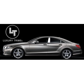 Luxury Trims Mercedes CLS W218 Stainless Chrome Pillar Posts by Luxury Trims 2012-2018 (6pcs)