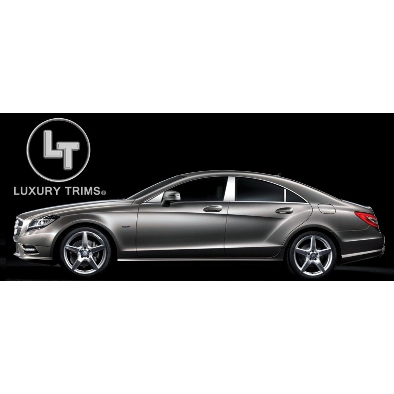 Luxury Trims Mercedes CLS W218 Stainless Chrome Pillar Posts by