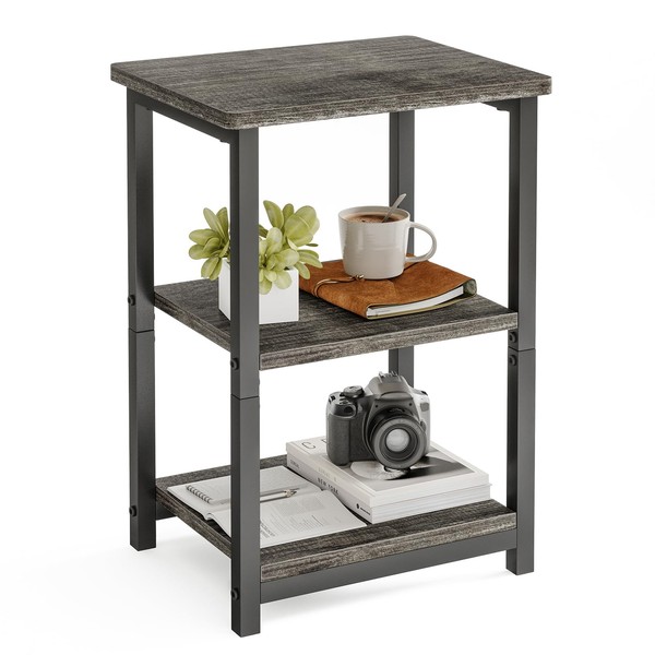 Fixwal Side Table 3-Tier Small End Table, Sofa Table Nightstand