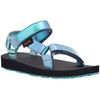 Teva Girls Original Universal Shimmer Sandal, Blue Multi, 5 Little