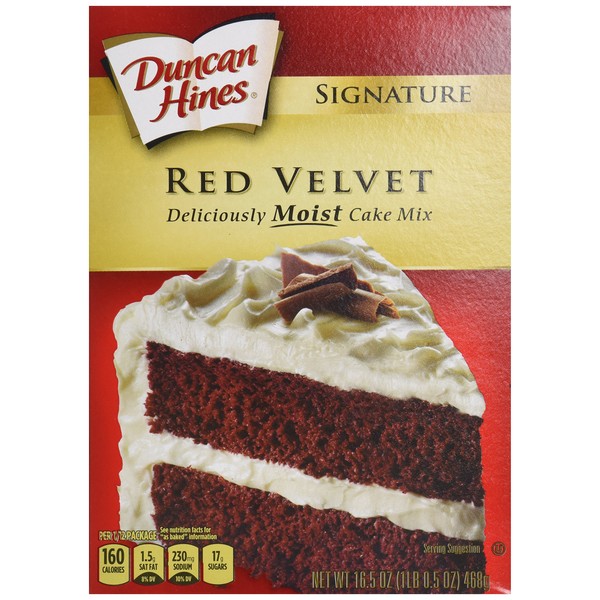 Duncan Hines Signature Red Velvet Cake Mix, 16.5 Ounces