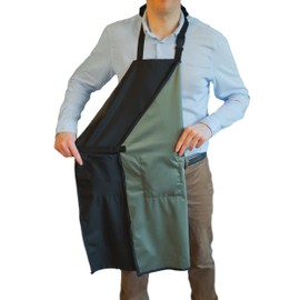 Waterproof Apron For Men and Women - 2 Pockets - 35" Multi Purpose Work Aprons for Dishwashing, Dog Grooming, Cleaning - Heavy Duty Plastic Dishwasher Apron - Perfect Water Resistant Kitchen Apron