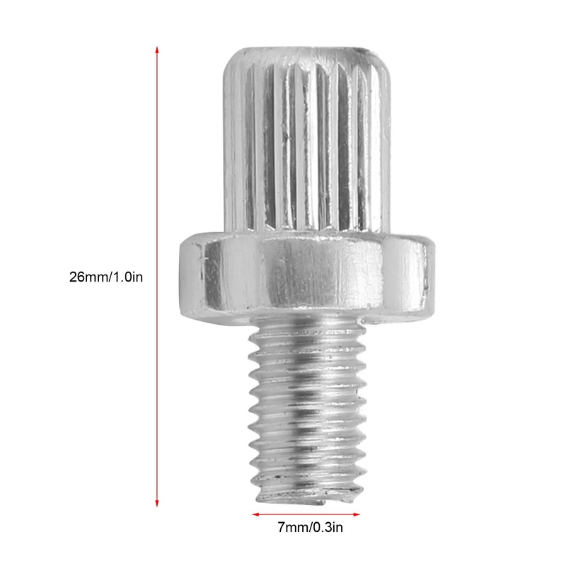 Cuifati 2pcs M7 Bicycle Brake Lever Adjuster Screws, Aluminium Alloy