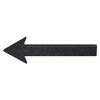 IVERRA 10 Inch Black Floating Arrow Signs, Modern Outdoor Plastic