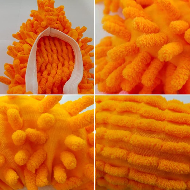 10 PCS 5 Pairs Dust Duster Mop Slippers Shoes Cover,
