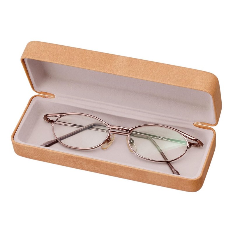 Pearl Eyeglass Case, Eyeglass Case, Hard Case, Spring Type, Unisex,