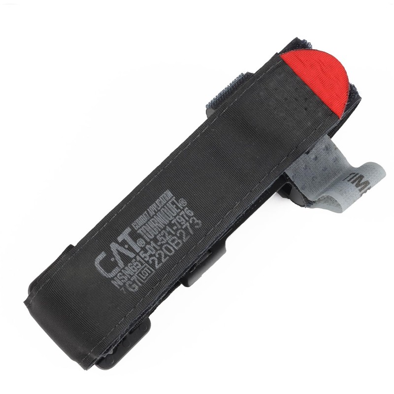 C-A-T Tourniquet & Tactical Soft Pouch Combination (Red Pouch-Black CAT)