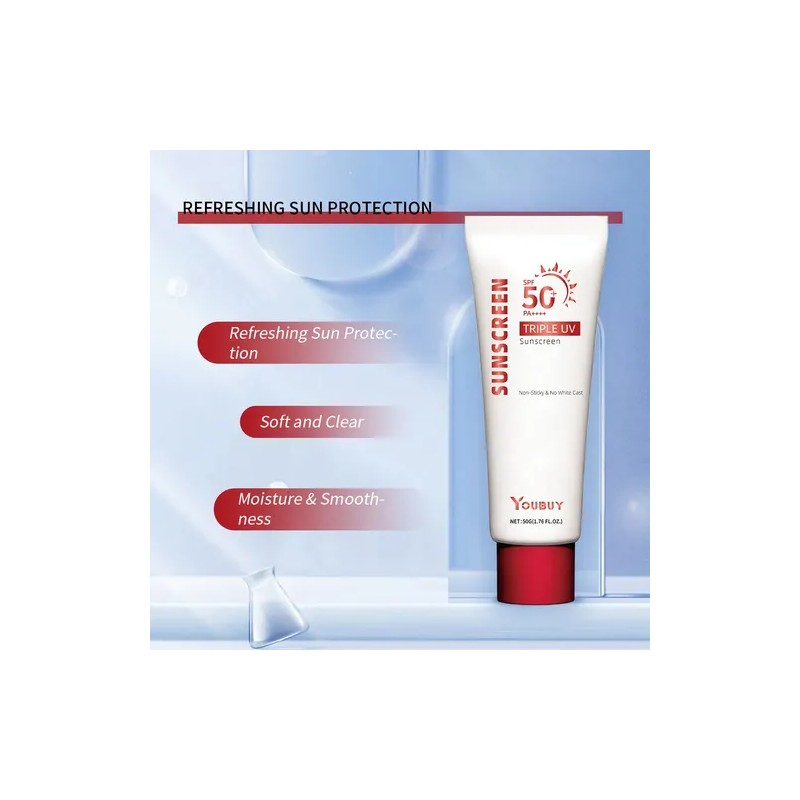 Bloqueador Solar Facial FPS50 Lightweight Sunscreen SPF50 PA 50g