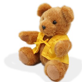 Yellow Accessories and Related Garments A Pair of 米寿 Teddy Bear Brown [Yourself Be Writing in your room with Birthday 77th Message Carded] 88 Years