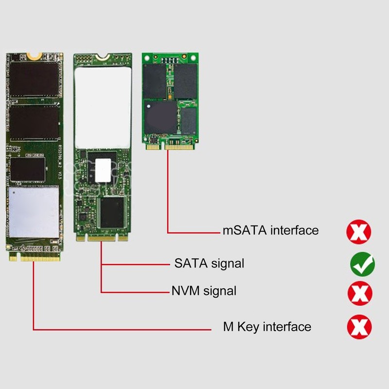 SATA NGFF to PCIe Adapter 4 Disk Position 10Gbps AHCI