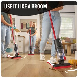 Dirt Devil Broom Vac Cordless Hard Floor Cleaner, Lightweight, Bagless, Rechargeable, Clean Every Corner, Nook, Cranny and Edge, Cordless Vacuum Cleaners for Home Use