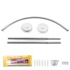 Shower Curtain Rod Stainless Steel Curved Shower Curtain Rod Punch
