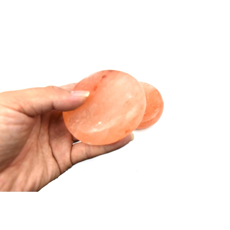 Windfulogo 2 Pcs Himalayan Salt Massage Stones Hot Massage Cold