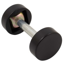 Stone Harbor Hardware Round Handleset Hole Cover, 1 Inch Diameter, Fits Doors 1-3/8" to 2-1/4" Thick, Matte Black