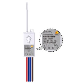 KCMYTONER Wireless Light Switch ReceiverSuitable for All LED Lamps Ceiling Fans Appliances,No Wiring (IP54 Waterproof Outdoor 1900 ft Indoors 229 ft)