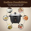 Elite Gourmet ERC006SS 6-Cup Electric Rice Cooker with 304 Surgical