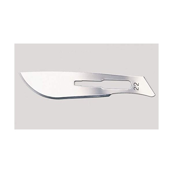Disposable Surgical Scalpel Blades Sterile Size 22 High Grade Carbon