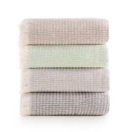 Todocama Multi Purpose Bedspread Bedspread Throw for Bed Sofa Throw Jarapas Waffle Pattern (125x180cm and Sand Beige)