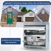 Criditpid 7 Inch Wall Mounted Shutter Exhaust Fan with ON/OFF
