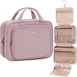 Hanging Travel Toiletry Organizer, Compact Cosmetic and Bathroom Storage Bag for Carry-On Packing - NISHEL