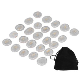 Rune Stones Fine Workmanship Stylish Appearance Small Volume White Crystal Runes Set