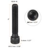 sourcing map 3/8-16x2" Hex Socket Head Cap Screw Bolts 12.9