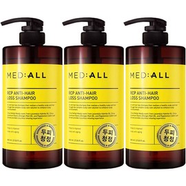 Medior RCP Anti Hair Loss Hair Loss Relief Functional Shampoo Woody Scent, 800ml, 3 Pieces / 메디올 알시피 안티 헤어 로스 탈모완화 기능성샴푸 우디향, 800ml, 3개