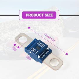 100A AMI/Midi High Current Fuse Bolt-on Fuse - 100 Amp for Cars, Trucks, Construction Vehicles, Buses, Caravans (30pcs)