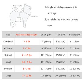 SZAT PRO Striped Teacup Pet Dog T-Shirts, 100% Cotton Tank Vest for Small Dogs and Cats, Sleeveless Puppy Clothes for Chihuahua Yorkie Red, 2X-Small