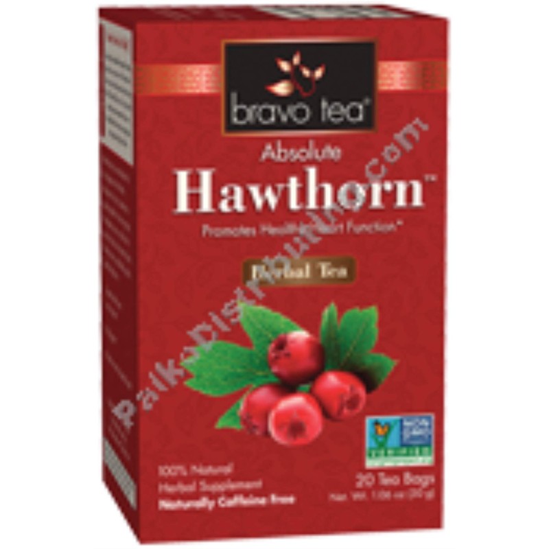 Bravo Tea Absolute Hawthorn Berry Herbal Tea Caffeine Free, 20