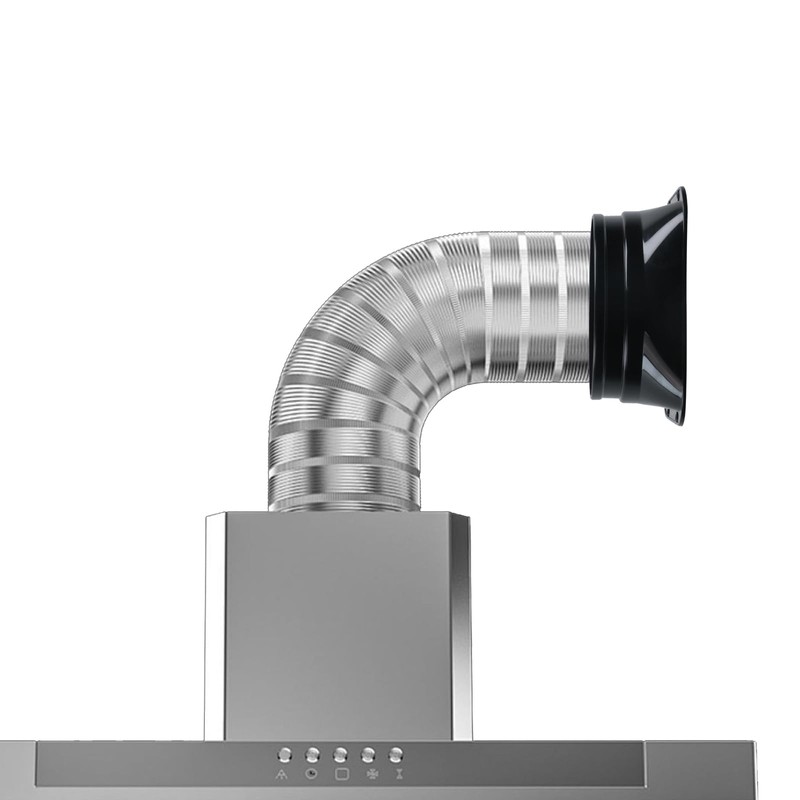 Geesatis 6 inch Duct Connector Flange,Metal Straight Pipe Flange Square