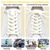 WEGOODZF No Tie Elastic Shoelaces: 8mm Wide 120cm Long Black