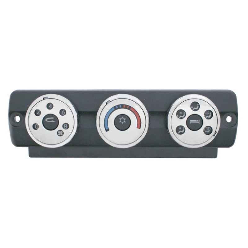 C2W Chrome AC Heater Dash Control Knob Covers for 2008-2017