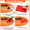 Gejoy Inflatable Boat Repair Kit Include 9 PVC Patch, 6