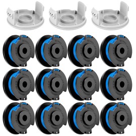AOZBZ Set of 12 grass trimmer line with Ryobi One+ AC14RL3A, Olt1832 Rac124, durable replacement thread spools for improved cutting speed, diameter 1.65 mm, 3.4 m