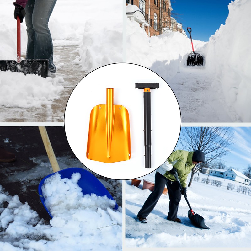 Aluminum Outdoor Multifunction Folding Snow Mud Shovel for Climbing Camping