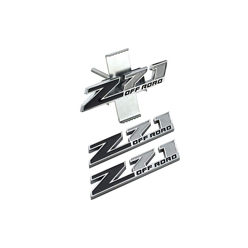 Aimoll 3pcs Grille Z71 Off Road Emblems Plus Decal Stickers