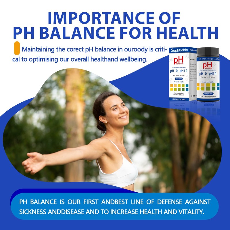PH Test Strips 0-14, 100 Strips Universal Litmus Papers for