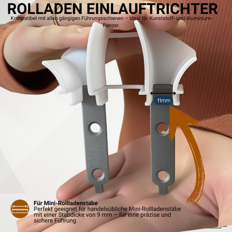 markiso® 2 pairs of universal inlet funnels for roller shutters,
