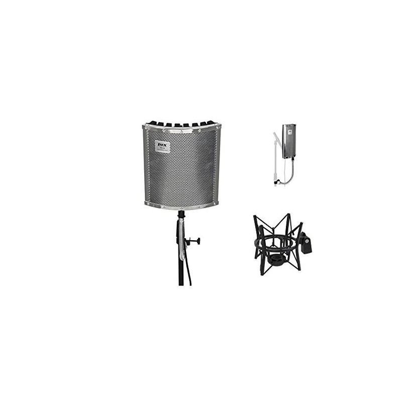LyxPro Vocal Booth 40 Portable Acoustic Isolation Instrument Shield, Sound