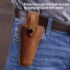LALOCAPEYO Leather Pruner Holster Hanging Pouch with Safety Lock for