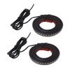 2pcs Running Board LED Lights 800LM White Amber 12V to