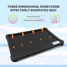 Kebiory Case for aiprotablet K10 10.1 inch Tablet/FEZAWIO F11 F10 Tablet Silicone Case Kids Friendly with Stand for Whitedeer C10-WT/Dghrti TAB20/Xgody N02PRO/DOMATON D105/ALSLPS A55-2 10.1" (Black.)