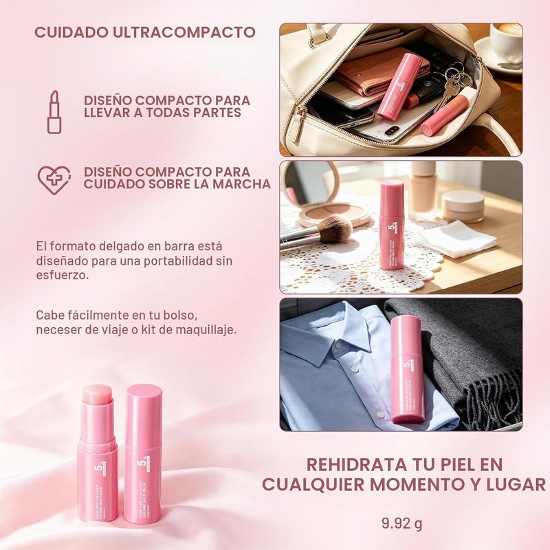 Zephyra Bálsamo Hidratante Facial en Barra con Colágeno