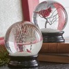 Winter Snow Globe by RAZ Imports: 4.5 Inch Cardinal Snow