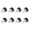 QUARKZMAN M8 Threaded Rubber Bushings, Vibration Insulators, Cylindrical Shock Absorber