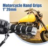 CADUFUELLY Pair of Motorcycle Hand Grips, 1" Universal Non-Slip Handlebar